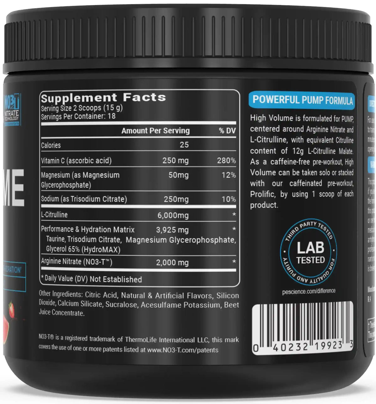 High Volume Stim-Free Pre-Workout