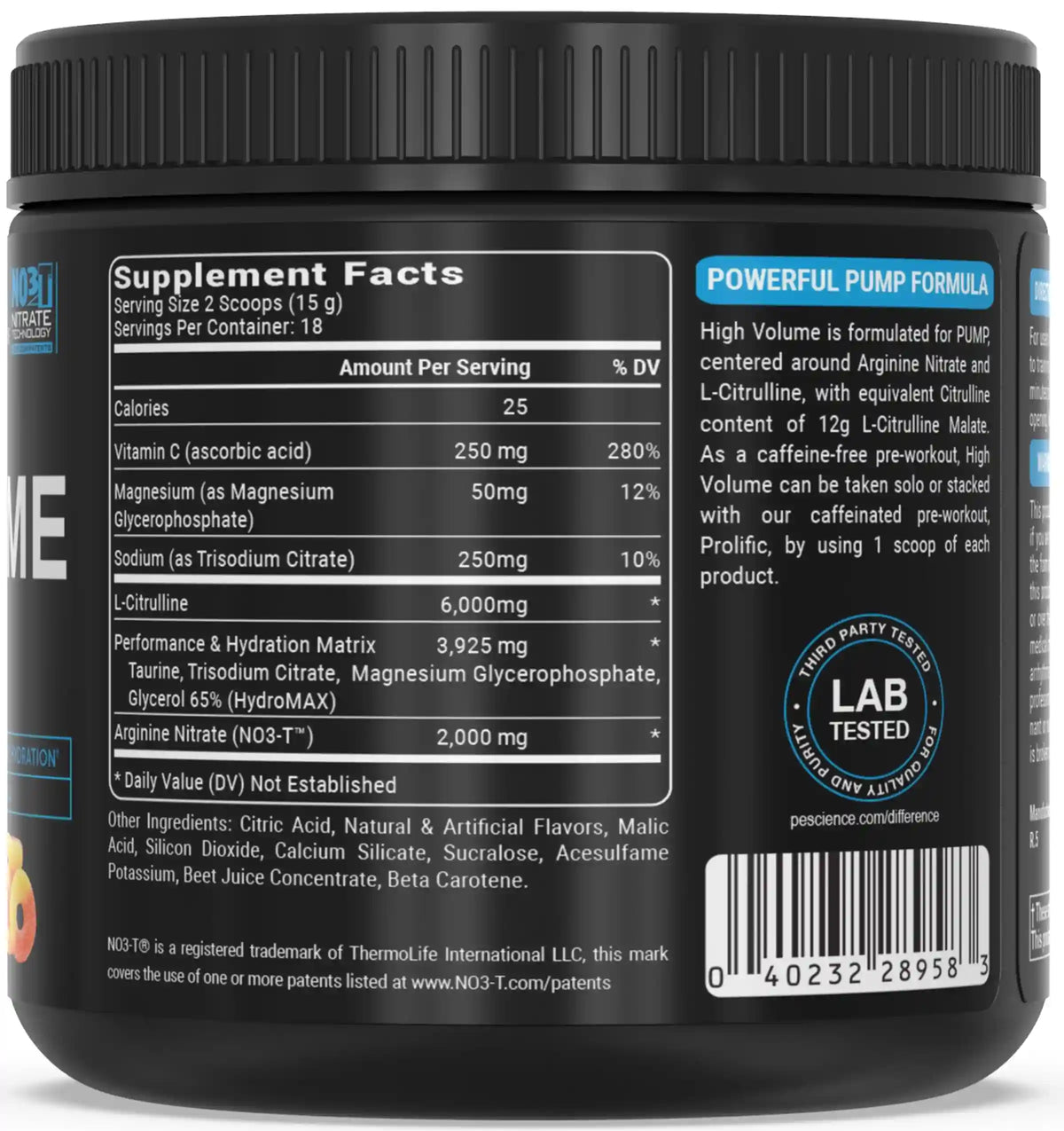 High Volume Stim-Free Pre-Workout