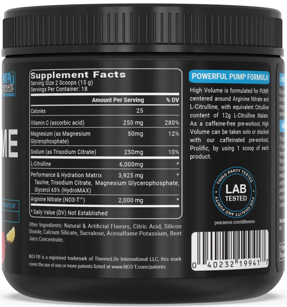 High Volume Stim-Free Pre-Workout